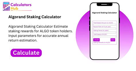 algorand staking calculator|algo rewards calculator.